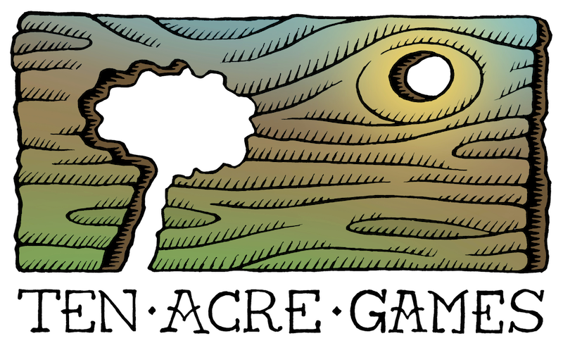 Ten Acre Games logo.